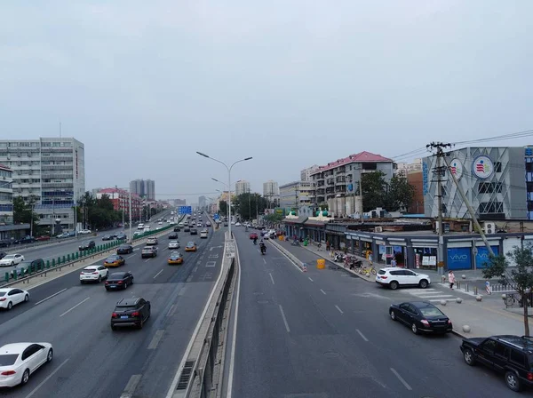 Vista Calle Ciudad — Foto de Stock