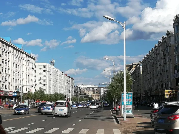 Vista Calle Ciudad Stockholm Suecia — Foto de Stock