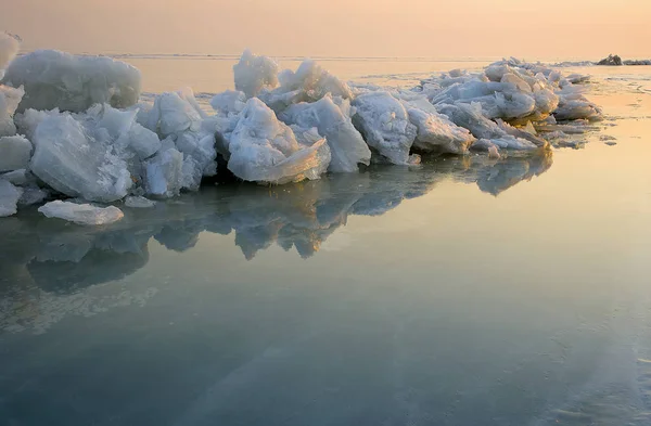 glacier iceberg, winter ice and snow