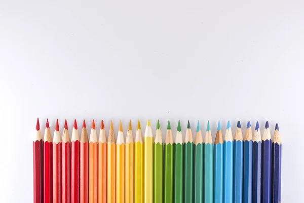 彩色铅笔 艺术工具 — 图库照片