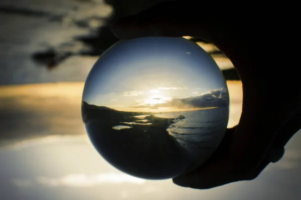 glass ball on the ceiling