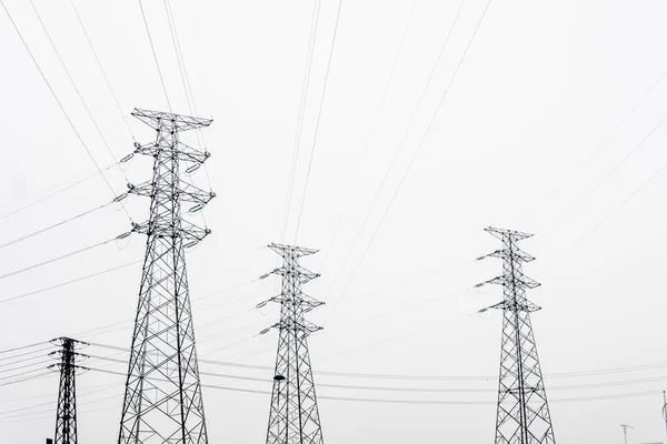 Linee Elettriche Alta Tensione — Foto Stock