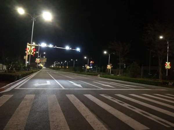 Tráfico Ciudad Por Noche — Foto de Stock