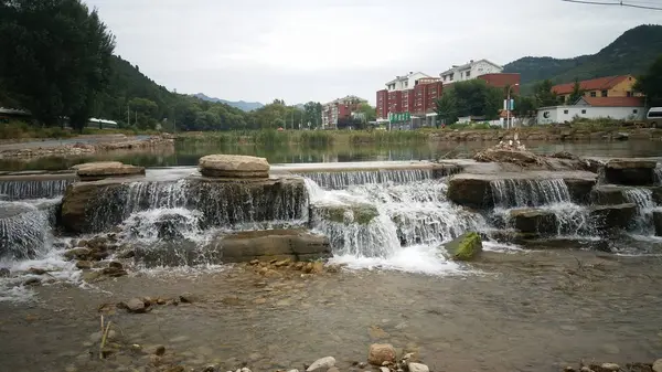 Hermosa Cascada Bosque — Foto de Stock