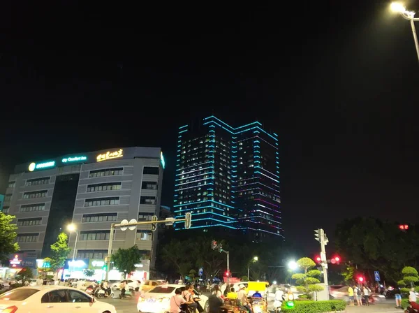 Vista Nocturna Ciudad Tel Aviv Israel — Foto de Stock