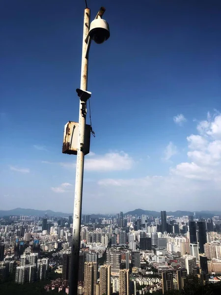 Vista Sobre Vida Ciudad Fondo — Foto de Stock