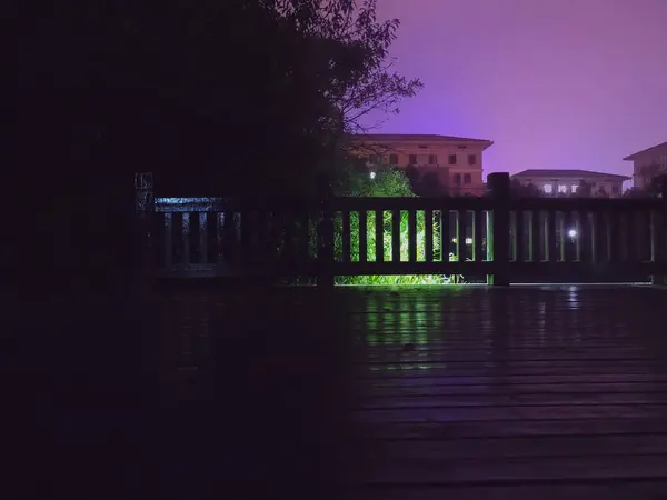 Vista Nocturna Ciudad — Foto de Stock