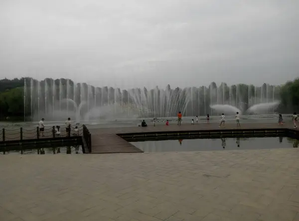 Fuente Parque Moscú — Foto de Stock