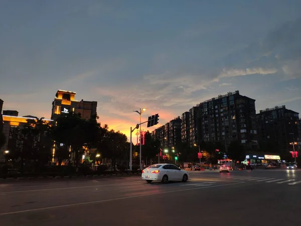 stock image night view of the city  