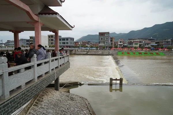 Vista Del Río Ciudad China — Foto de Stock