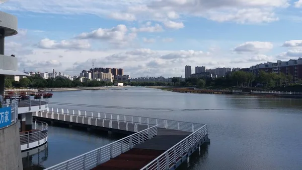 Vista Ciudad Capital Del Estado Ciudad Más Grande Más Poblada — Foto de Stock