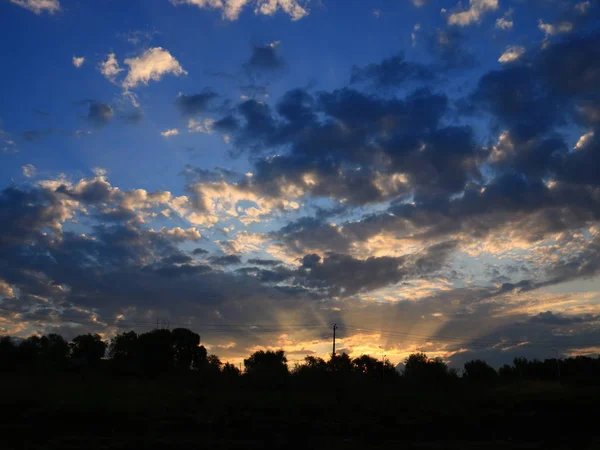 Cielo Con Nubes Paisaje Nublado — Foto de Stock