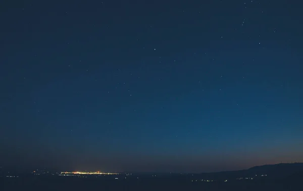 Hermoso Cielo Estrellado Noche — Foto de Stock