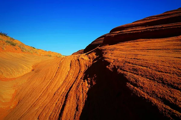 Rote Felsformationen Der Wüste — Stockfoto