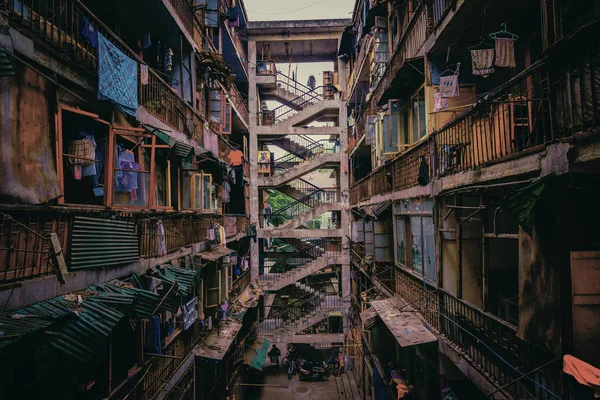 Velha Casa Abandonada Cidade Bangkok — Fotografia de Stock