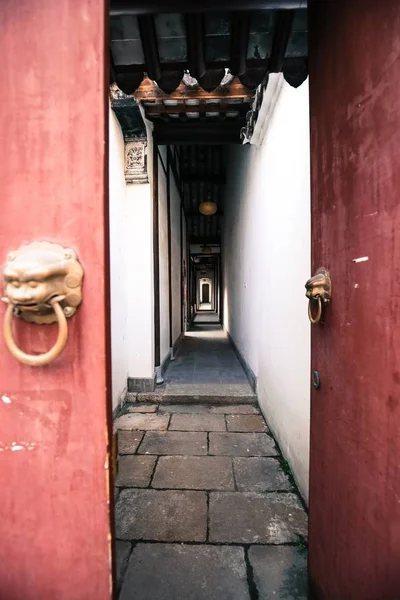 Vieja Puerta Madera Centro Histórico Ciudad Córdoba España — Foto de Stock