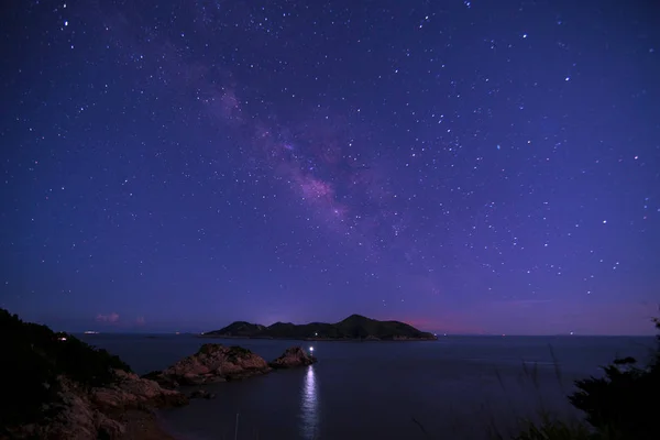 Hermoso Cielo Estrellado Noche — Foto de Stock