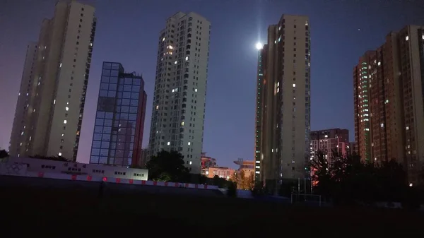 Hermosa Vista Nocturna Ciudad — Foto de Stock