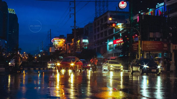Ночной Вид Город Китай — стоковое фото