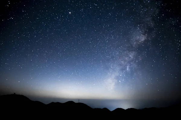 Yıldızlı Gece Gökyüzü Astronomi — Stok fotoğraf