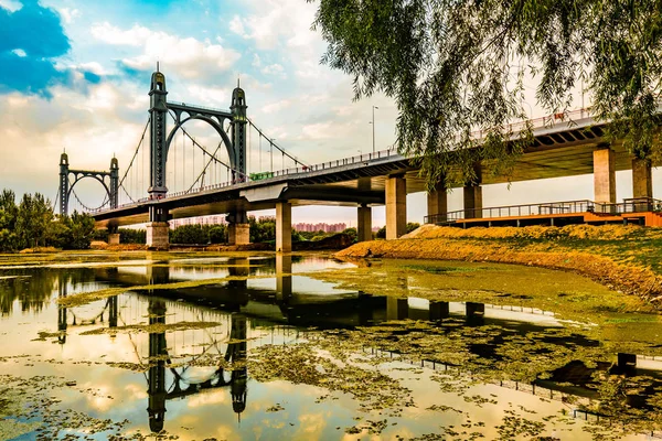 Puente Sobre Río Ciudad San Francisco — Foto de Stock