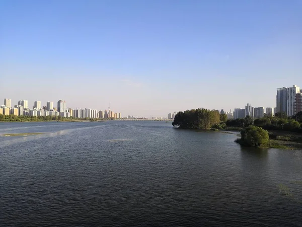 Vista Ciudad Capital Del Estado China — Foto de Stock