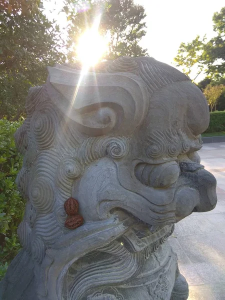 Estatua Del Antiguo Templo Ciudad Tailandia — Foto de Stock