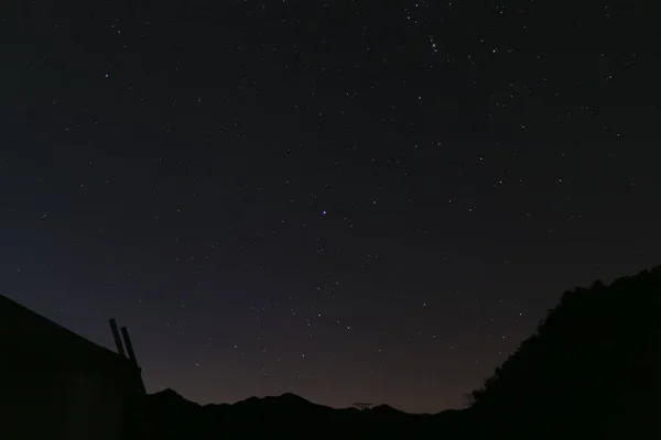 Paisaje Nocturno Las Montañas — Foto de Stock