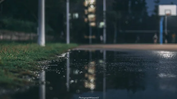 Blurred City Rain — Stock Photo, Image