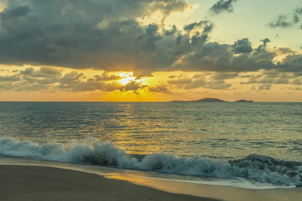 Puesta Sol Sobre Mar — Foto de Stock