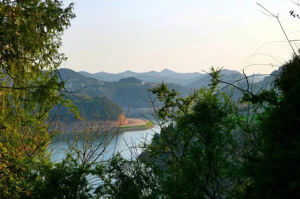 Hermosa Vista Del Lago Montaña — Foto de Stock