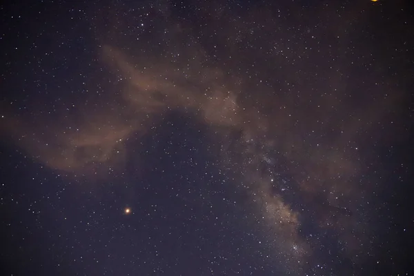 Cielo Estrellado Nocturno Con Estrellas Galaxias — Foto de Stock