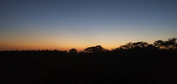 Puesta Sol Las Montañas — Foto de Stock