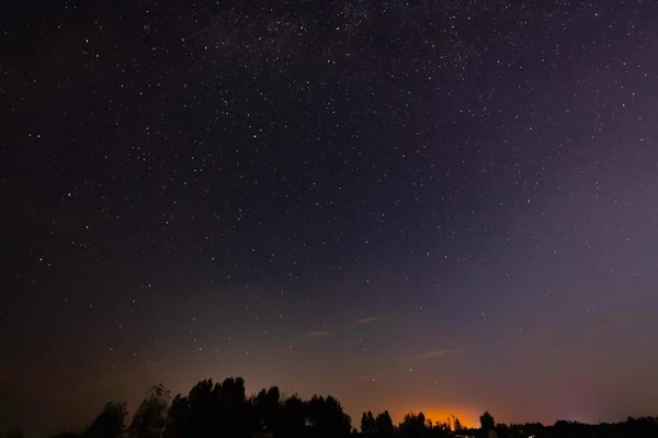 Astrologia Céu Noturno Com Estrelas Astronomia — Fotografia de Stock