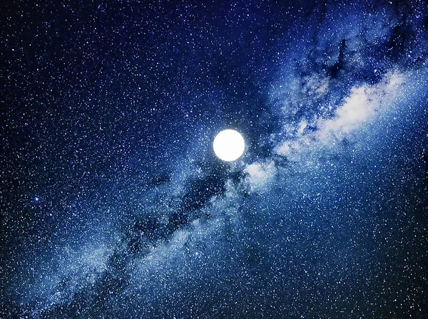 Mælkeagtig Måde Stjerner Himmel Galakse - Stock-foto