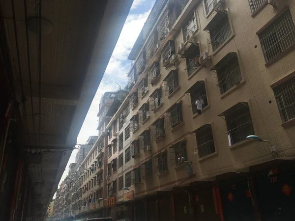 Viejo Edificio Abandonado Ciudad China — Foto de Stock