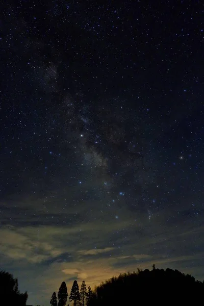 Bellissimo Cielo Stellato Notturno — Foto Stock