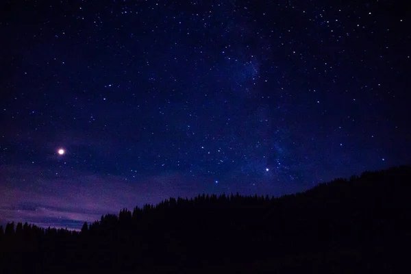 Hermoso Cielo Estrellado Noche — Foto de Stock