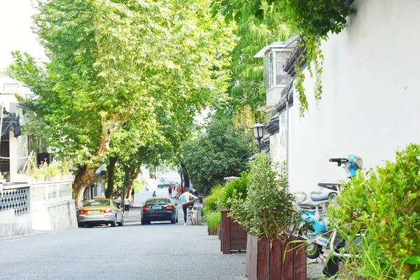 Vista Calle Ciudad — Foto de Stock