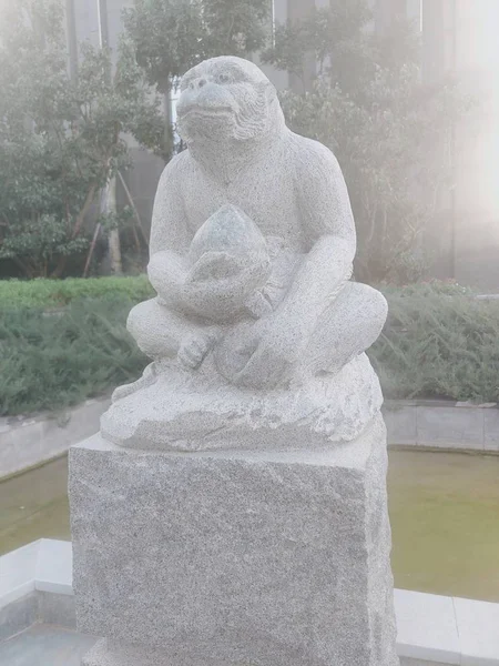 Una Estatua Buda Parque — Foto de Stock