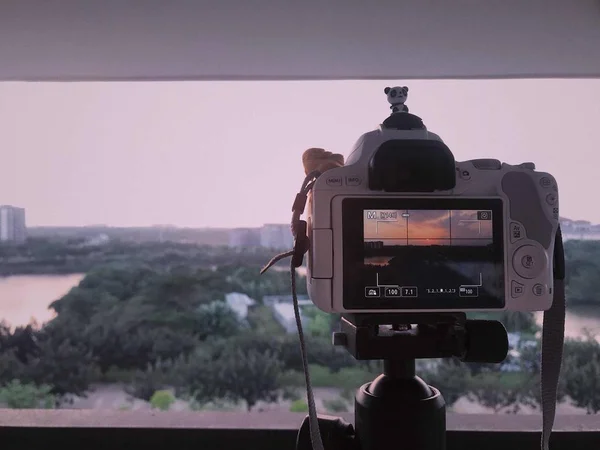 Blick Auf Die Stadt Barcelona Spanien — Stockfoto