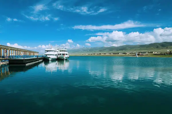 Vista Del Muelle Barco Mar — Foto de Stock