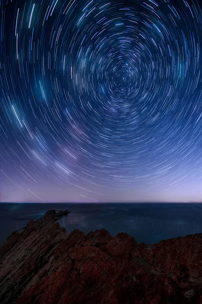 Estrelas Galáxia Céu Noturno — Fotografia de Stock