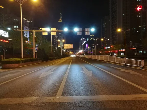 Vista Nocturna Ciudad Atardecer — Foto de Stock