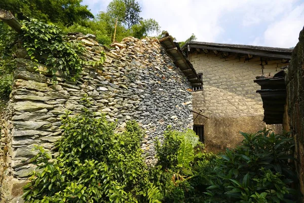 Antigua Casa Madera Pueblo — Foto de Stock