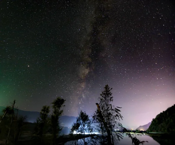 Vía Láctea Estrellas Cielo Galaxia — Foto de Stock