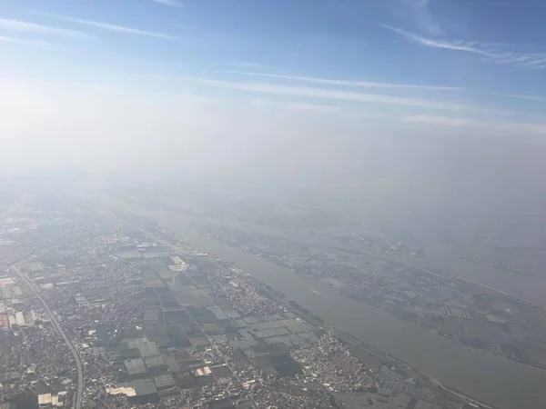 Vista Aérea Ciudad China — Foto de Stock