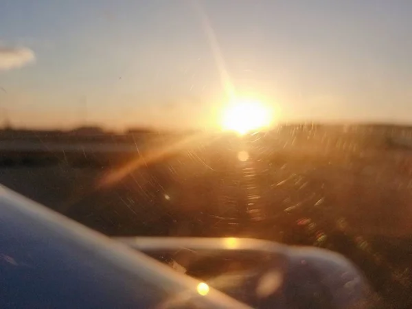 Coche Conduciendo Una Carretera — Foto de Stock