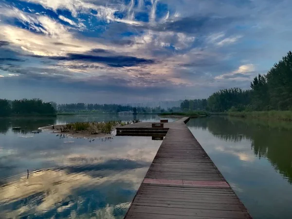 Hermosa Vista Del Lago — Foto de Stock