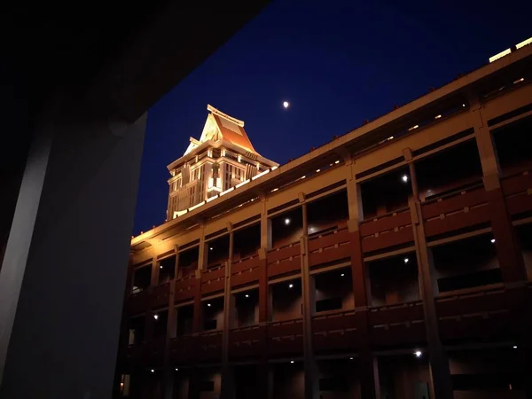 Vista Del Edificio Histórico Noche — Foto de Stock